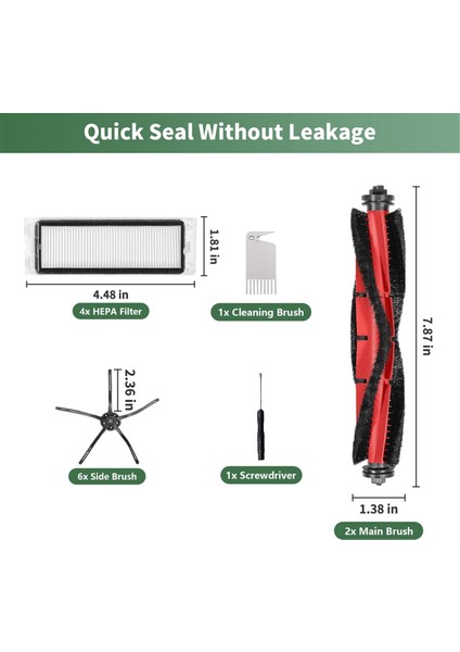 Q5 Için Aksesuar Seti, Q5 Q5+ Plus Elektrikli Süpürge Yedek Parçaları (Yurt Dışından) fırsatları