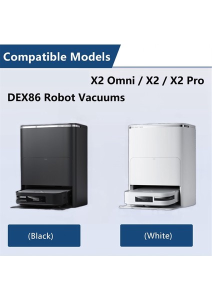X2 Omni / Pro DEX86 Robot Süpürge Parçaları, Ana Fırça Paspas Bezi Için Yedek Aksesuar Seti (Yurt Dışından) fiyatları