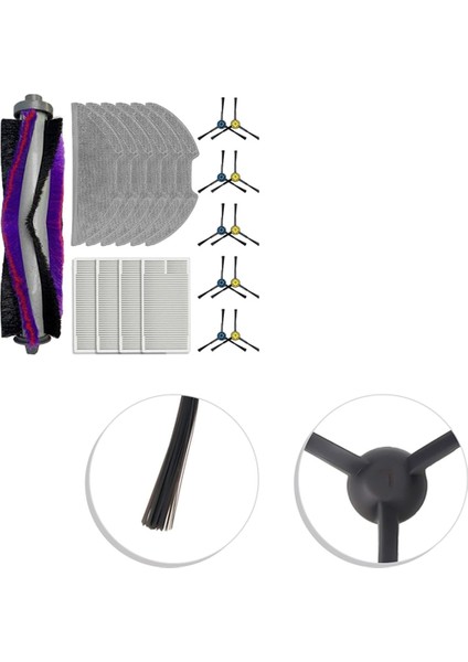 M9 NERE10S E10S Obode A8 Robot Süpürge Yedek Parçaları, Aksesuarlar Ana Fırça (Yurt Dışından) fırsatları