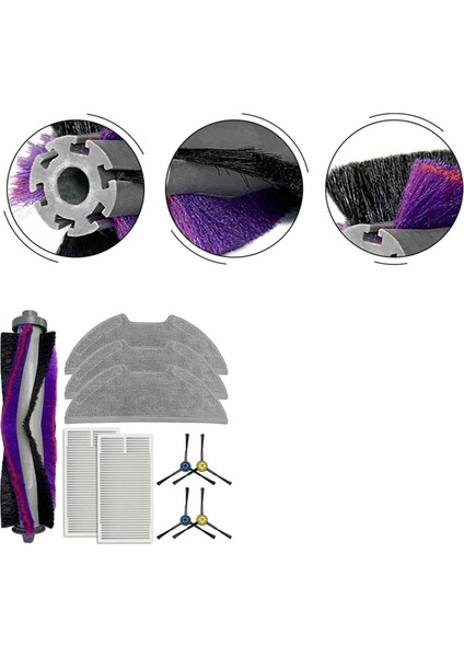 M9 NERE10S E10S Obode A8 Robot Süpürge Yedek Parçaları, Aksesuarlar Ana Fırça (Yurt Dışından) indirimleri