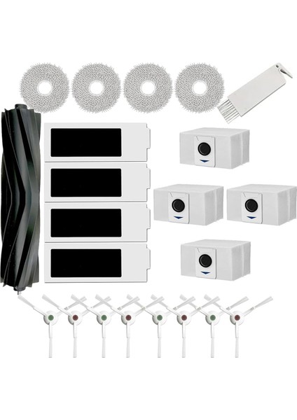 Deebo T20 Omnı T20E Omni Turbo Serisi Robot Süpürge Ana Fırça Paspas Pedi Toz Torbası Aksesuarları Için Yedek Parçalar (Yurt Dışından)