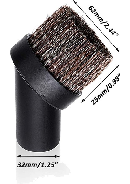 6 Parça Elektrikli Süpürge Aparatı Yumuşak At Kılı Toz Alma Fırçası Yedek Parçası,temizlik Aletleri,iç Çap 32MM (Yurt Dışından) fırsatları