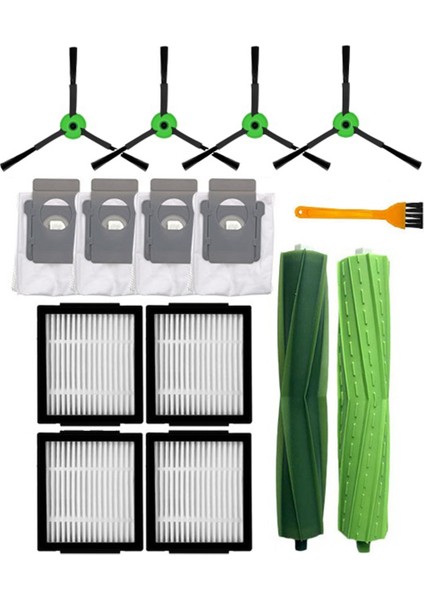 Combo J7+ Yedek Parça Aksesuarları Ana Yan Fırça Hepa Filtre Toz Torbası (Yurt Dışından)