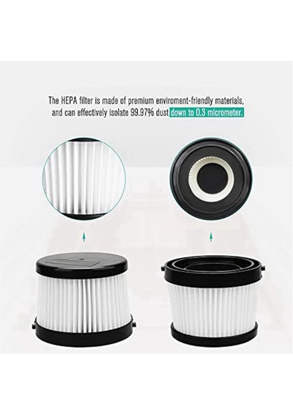 DCV501HB Kablosuz El Süpürgesi Için 4'lü Paket DCV5011H Hepa Filtre, 8 Köpük Kovan Filtresi ve 1 Fırça (Yurt Dışından) fiyatları