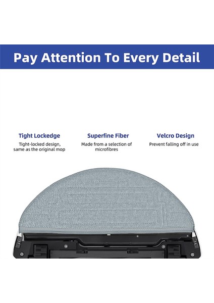 S8 / S8+ Pro G20 Robot Süpürge Için 8 Adet Yedek Paspas Pedi, Mikrofiber Paspas Bezi Süpürge Aksesuarları (Yurt Dışından) fiyatları