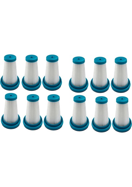 12 Adet Vakumlu Kıvrımlı Filtre Yedek Parça Aksesuarları HSV320J/HSV420J Siyah Ev Süpürgesi Temizleme Aracı (Yurt Dışından)