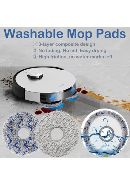 X2 Omni/x2/x2 Pro / DEX86 Robot Süpürge Için Yedek Parçalar, Ana Kauçuk Fırça, Yan Fırça, Hepa Filtreler (Yurt Dışından) indirimleri