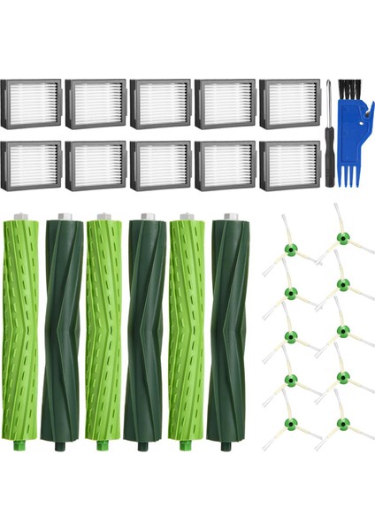 I7 I7+ I3 I3+ I4 I4+ J7 J7+ I8 I8+ E5 E6 Robot Süpürge Ana Yan Fırça Aksesuarları Yedek Parça (Yurt Dışından)