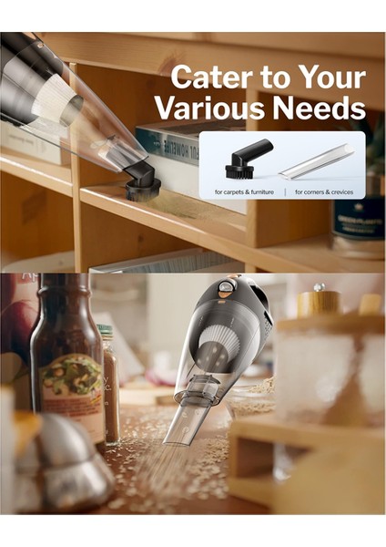 El Tipi Kablosuz Elektrikli Süpürge - 12000PA Emiş, LED Işıklar, , Su Geçirmez (Yurt Dışından) indirimleri