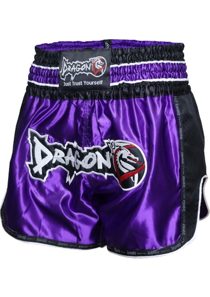 MT3075 Retro Neo Muaythai Şortu Mor Muay Thai Şort