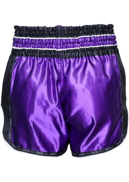 MT3075 Retro Neo Muaythai Şortu Mor Muay Thai Şort