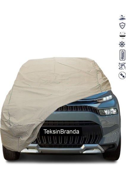 Citroen C3 Aircross (2017 - ) Araba Brandası Su Geçirmez Branda Miflonlu Premıum Oto Branda
