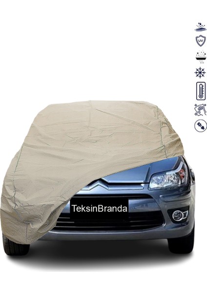 Citroen C4 (2004 - 2010) Araba Brandası Su Geçirmez Branda Miflonlu Premıum Oto Branda