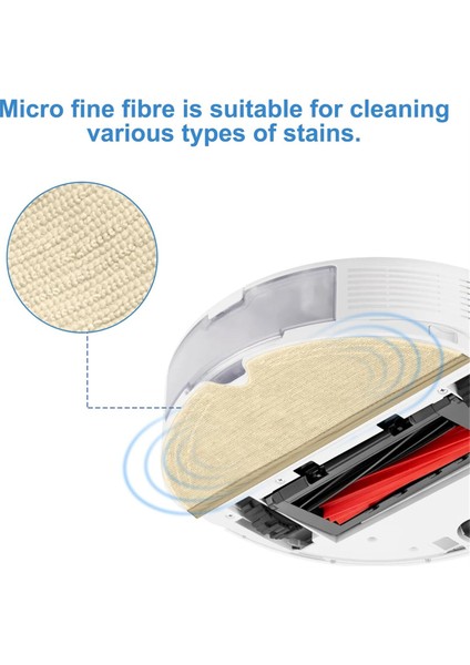 /+/ Max/ MAX+/S5/S50/S51/S55/S5 Max/s6/s6 Max Robot Süpürge Parçaları Için 10 Adet Yedek Paspas Pedi (Yurt Dışından) modelleri
