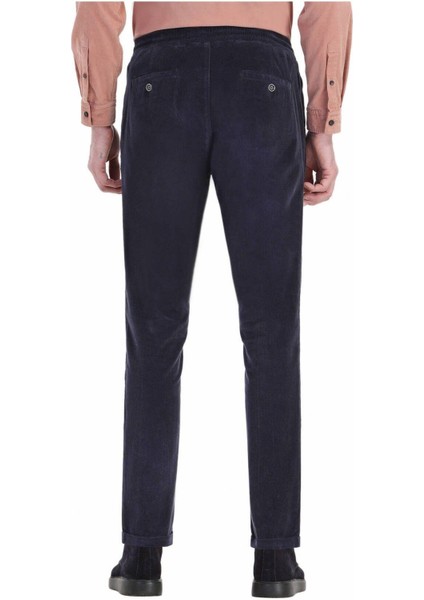 Erkek Kadife Boyfriend Pantolon , Slim Fit Rahat Kesim Beli Bağlamalı Yan Cepli Jogger Pantolon fırsatları