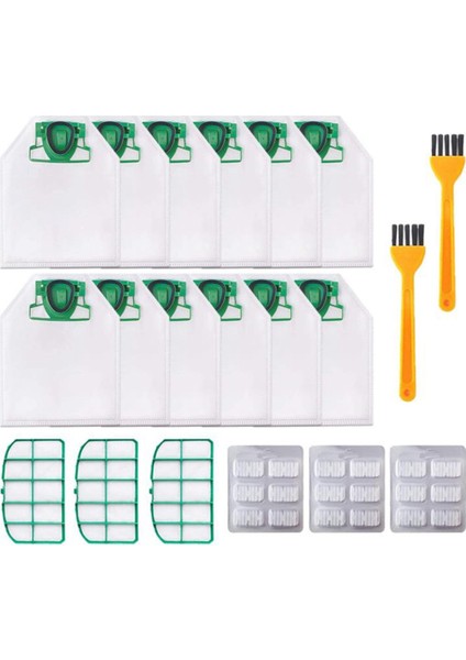 Kobold Vk 200/FP200 Için Elektrikli Süpürge Parçaları, 12 Torba, 3 Motor Filtresi, 3 Koku Çubuğu, 2 Fırça (Yurt Dışından)