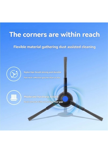 21PCS Roller Yan Fırça Hepa Filtre Toz Torbası Ecovacs X8 Pro X8 Artı Aı Vakum Süpürge Yedek Parçaları (Yurt Dışından)