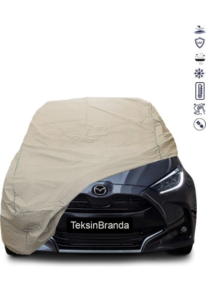 Mazda 2 4 (XP21) (2022-) Araba Brandası Su Geçirmez Branda Miflonlu Premıum Oto Branda