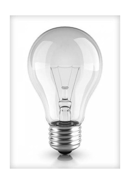 100W 24V 24 Volt Flamanlı Normal Ampul