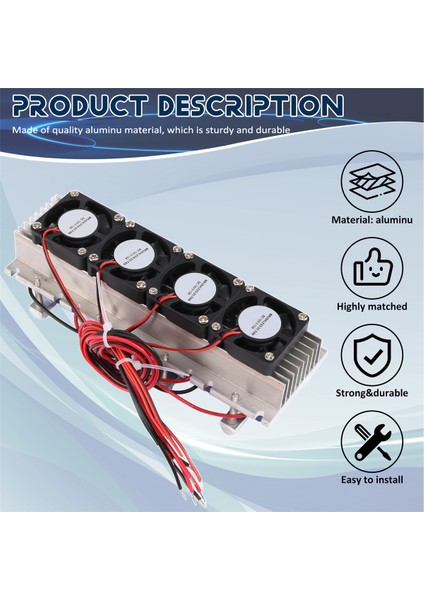 288W Termoelektrik Peltier Soğutma Soğutucu DC12V Yarı Iletken Klima Soğutma Sistemi Dıy Kiti (Yurt Dışından)
