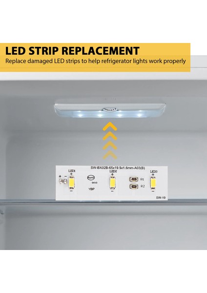 Buzdolabı Için LED Işık Şeridi Çubuğu Electrolux Buzdolabı ZBE2350HCA SW-BX02B Onarım Parçası Için Yedek (Yurt Dışından) fırsatları
