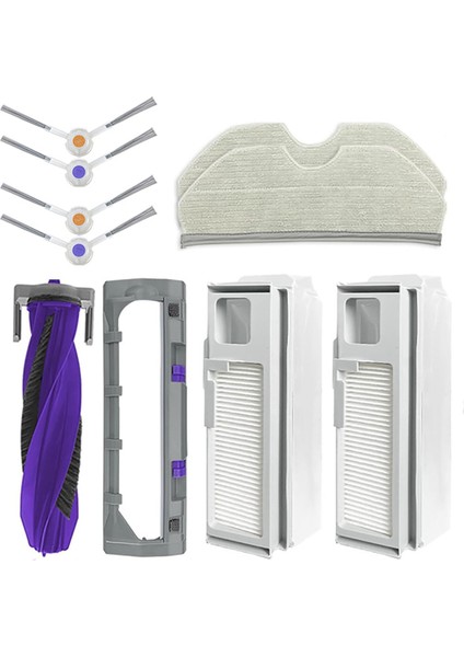 Narwal Freo x Plus/freo x Ultra Robot Süpürge ve Paspas Ana Yan Fırça Paspas Pedi Toz Torbası Yedek Aksesuar Seti (Yurt Dışından)