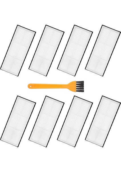 Filtre Parçalarının Değiştirilmesi, Roborock Mi S7 T7S T7S Plus Robot Süpürgeye Uygun, 8 Filtre, 1 Temizleme Fırçası (Yurt Dışından)