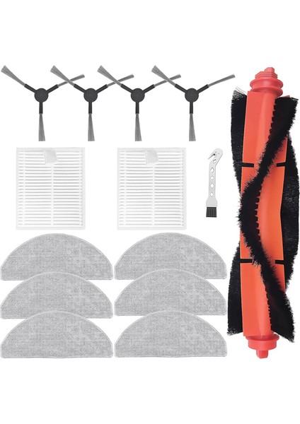 Lubluelu L20 Honitur V8 Pro Robot Süpürge Ana Yan Fırça Hepa Filtre Paspas Bezi Aksesuarları (Yurt Dışından)