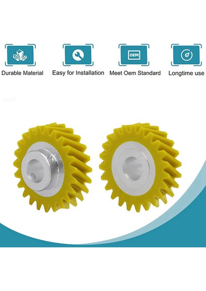 2 Adet Mikser Sonsuz Dişli Değiştirme Whirlpool ve Kitchenaid Karıştırıcılar Dişli Parçaları Değiştirin 4162897 4169830 AP4295669 (Yurt Dışından)