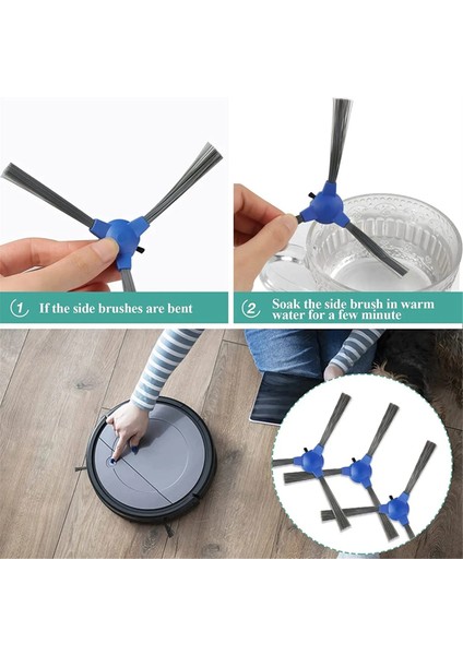 Eufy Robovac 11S 15T 30 30C 15C 12 25C 35C 11S Max 15C Max 30C Max G20 G30 Robot Süpürge Parçaları Için Yedek Yan Fırça (Yurt Dışından)