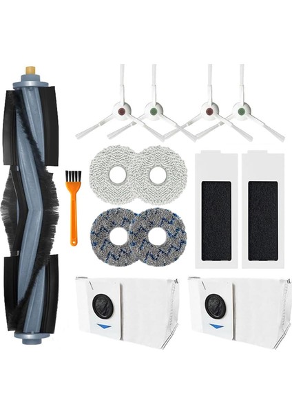 Ecovacs Deebot T20 Omni Robot Vakum Aksesuarları Ana Yan Fırça Hepa Filtreler Toz Torbaları Paspas Pedleri Yedek Parçalar (Yurt Dışından)