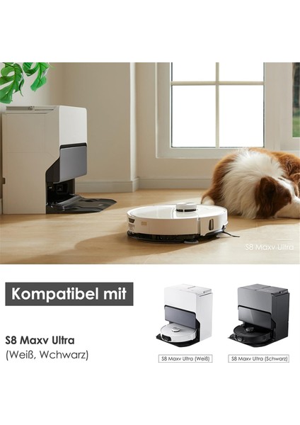 Roborock S8 Maxv Ultra Için Aksesuar Seti, Toz Torbaları Ana Silindir Fırçası Yan Fırçalar Filtre 6 Paspas Bezi, Vakum Aksesuarları (Yurt Dışından)