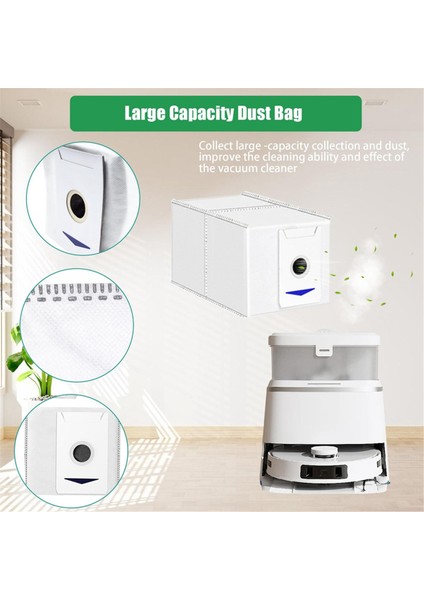 Ecovacs Deebot T30 Pro Omni Robot Süpürge Için Yedek Parça Aksesuar Seti: Mendiller Toz Torbaları Yan Fırçalar Filtreler (Yurt Dışından)