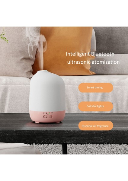 Bluetooth Nemlendirici 300 ml Aromaterapi Makinesi Taşınabilir Yağ Difüzörü Romantik Renkli Lamba Zamanlama Difüzör Pembe Abd Plug (Yurt Dışından) modelleri