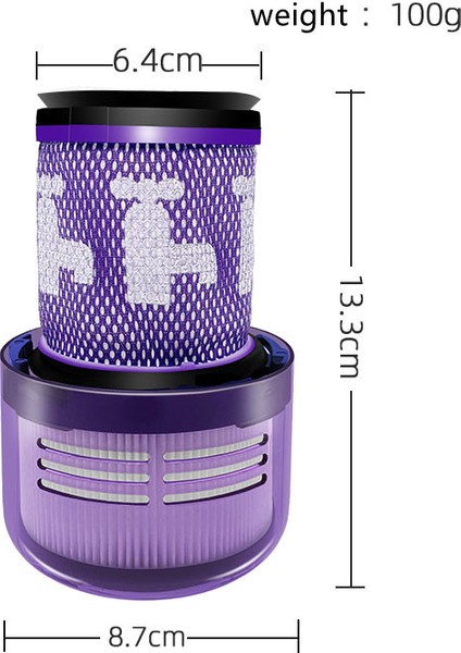 Adet Yıkanabilir Hepa Filtre Dyson V12 Algılama Ince Mutlak Toplam Temiz Elektrikli Süpürge Yedek Parça Aksesuarları (Yurt Dışından)