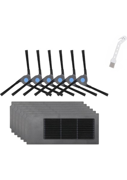 Ecovacs Deebot X2 Omni/x2 Pro/x2 Robot Vakum Aksesuarları Yıkanabilir Yan Fırça Hepa Filtre Yedek Yedek Parça (Yurt Dışından)