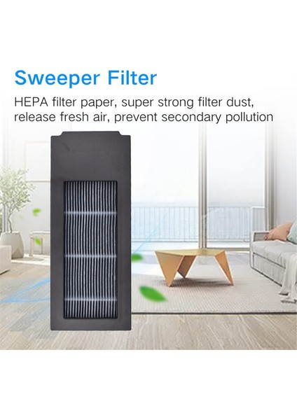 Ecovacs Deebot X2 Omni/x2 Pro/x2 Robot Vakum Aksesuarları Yıkanabilir Yan Fırça Hepa Filtre Yedek Yedek Parça (Yurt Dışından)