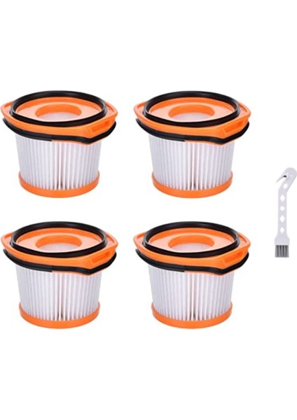 Shark Wandvac Sistemi Için 4 Paket Yedek Vakum Filtresi WV360 WS620 WS630 WS632 WS632BLBRN WS632GDBRN, Parça XFFWV360 (Yurt Dışından)