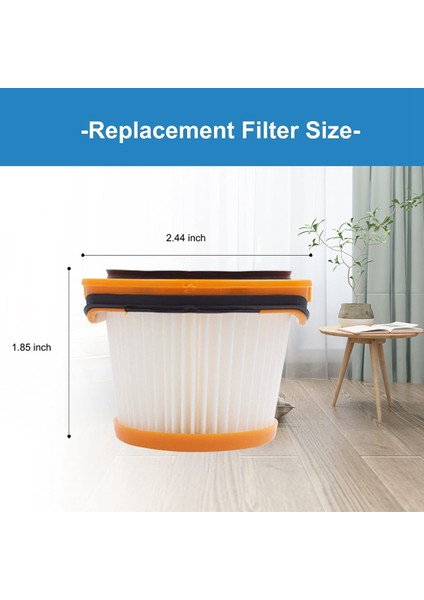 Shark Wandvac Sistemi Için 4 Paket Yedek Vakum Filtresi WV360 WS620 WS630 WS632 WS632BLBRN WS632GDBRN, Parça XFFWV360 (Yurt Dışından)