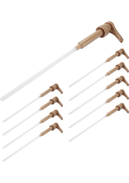 10 Adet Kahve Süt Çay Dağıtıcı Şurubu Pompası Altın Sıvı Dağıtıcı Torani Şurubu 8 ml Meyve Suyu Şişesi Dağıtıcı Pompası (Yurt Dışından)