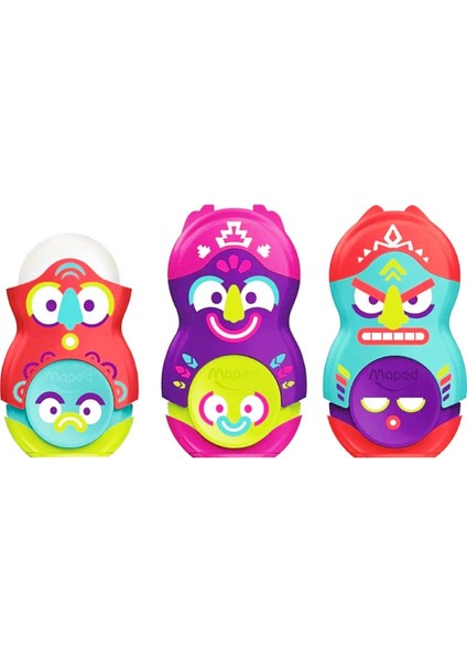 Loopy Fancy Tek Bıçaklı Silgili Kalemtıraş (049131) 3 Adet