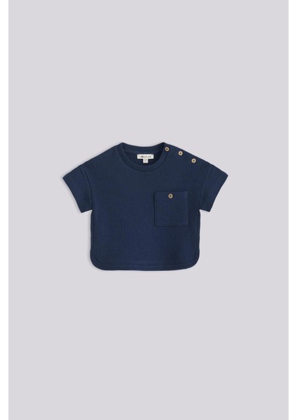 Bg Store Erkek Bebek Lacivert Şort ve Tshirt Takımı