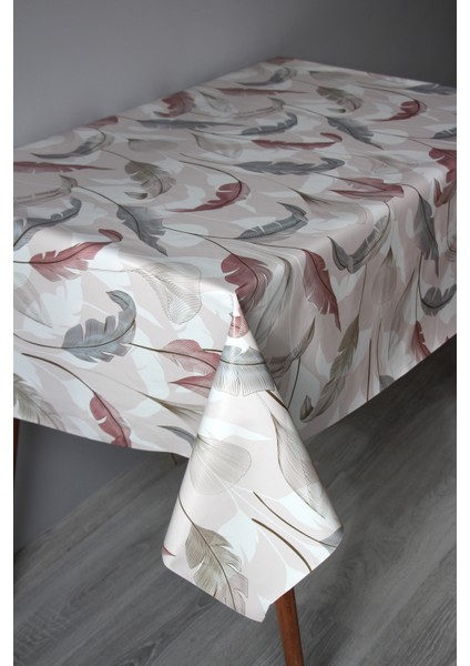 Elyaf Silinebilir Pvc Muşamba Masa Örtüsü 1254-2 Tüyyaprak