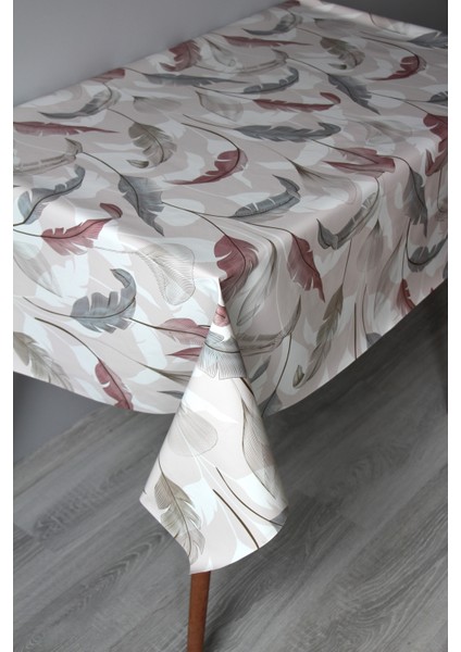 Elyaf Silinebilir Pvc Muşamba Masa Örtüsü 1254-2 Tüyyaprak modelleri