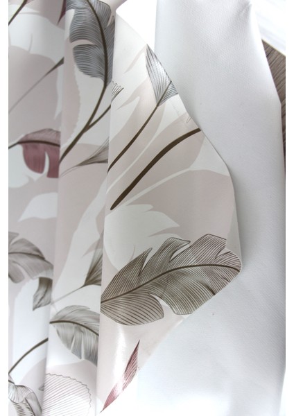 Elyaf Silinebilir Pvc Muşamba Masa Örtüsü 1254-2 Tüyyaprak fırsatları