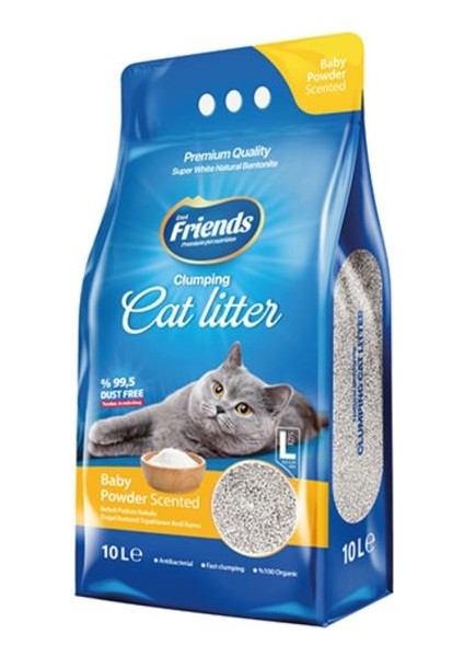 Bebek Pudralı Kedi Kumu 10 Lt
