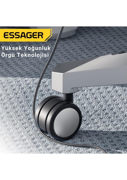 1 Metre Pd 100W Süper Hızlı Type-C To Type-C Şarj Data Kablosu E-Marker Çipli Akıllı Şarj Kablosu
