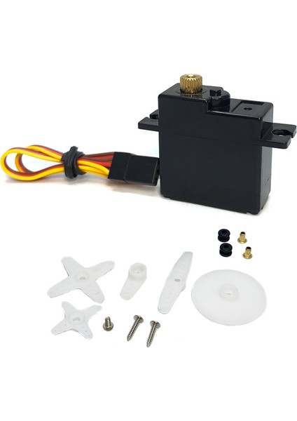 144001 144010 124016 124017 Rc Araba Için 3 Kablolu Metal Dişli Servo (Yurt Dışından)
