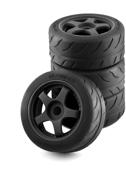 4 Adet 5-Kollu 100X42MM Lastik Lastik 17MM Tekerlek Altıgen Arrma 1/7,1 (Yurt Dışından)