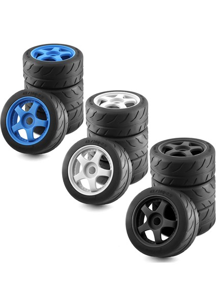4 Adet 5-Kollu 100X42MM Lastik Lastik 17MM Tekerlek Altıgen Arrma 1/7,1 (Yurt Dışından)